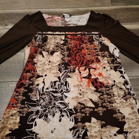 Perception Concept 3/4 length sleeve top with scoop neck - Size XL - Picture 2 of 7